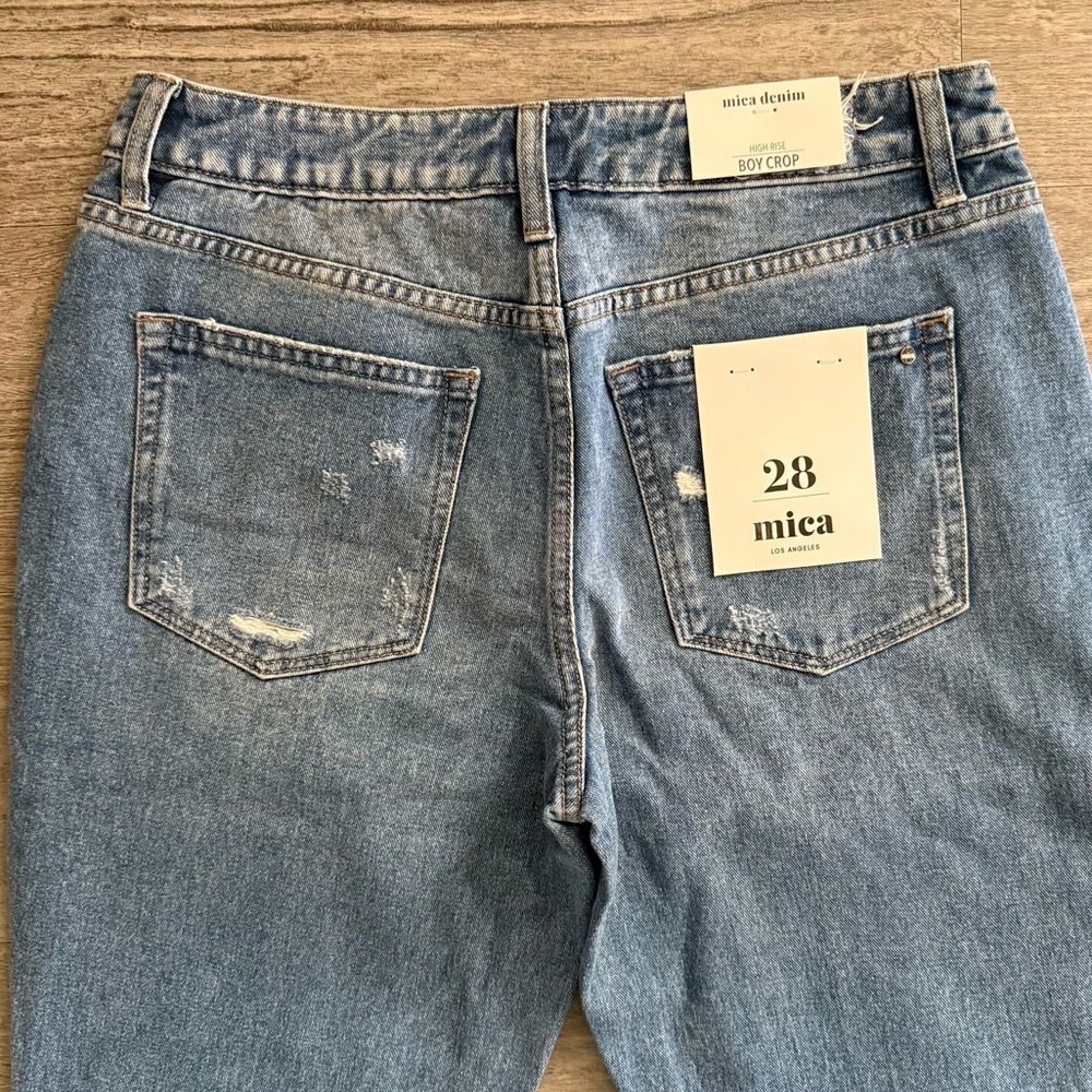 Mica Distressed Patchwork Jeans NWT - Picture 5 of 11